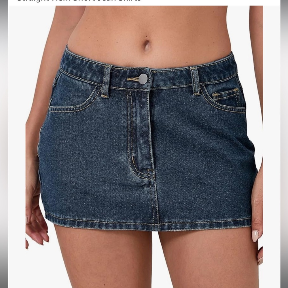 NWT Denim Micro Mini Skirt